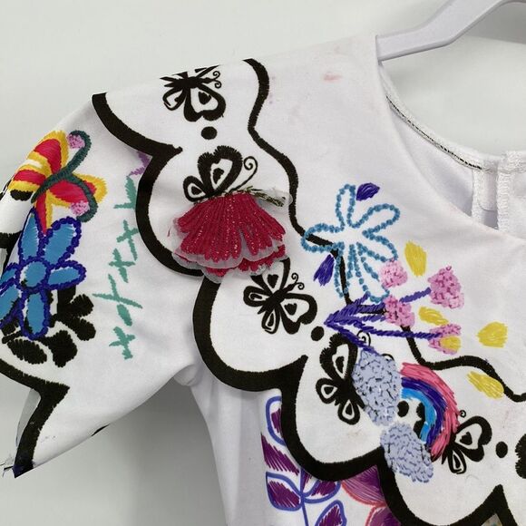 Disney Childs Encanto Mirabel Dress and Glasses Halloween Costume Small 4-6 - Picture 10 of 12